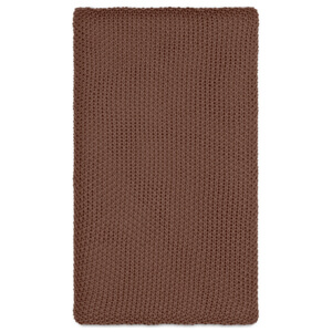 Nkuku Nahan Moss Stitch Cotton Throw Rust